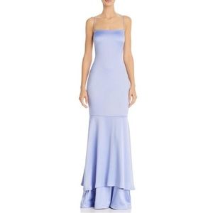 Likely NYC tiered light blue gown! Size 0. Great for prom or wedding. Worn once